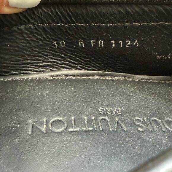 Louis Vuitton Black Monte Carlo Moccasin Loafers Sz 10 - Picture 5 of 14